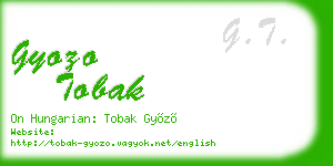 gyozo tobak business card