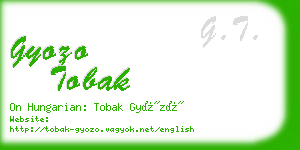 gyozo tobak business card